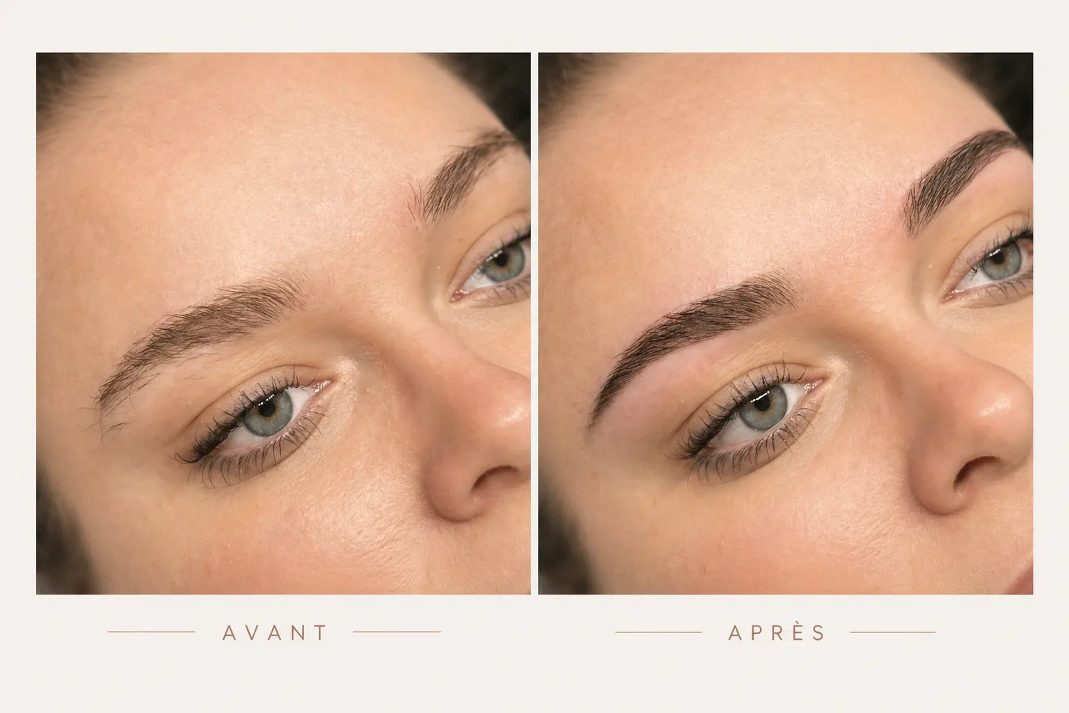 Restructuration des sourcils à Angoulême — Laurie Aliya