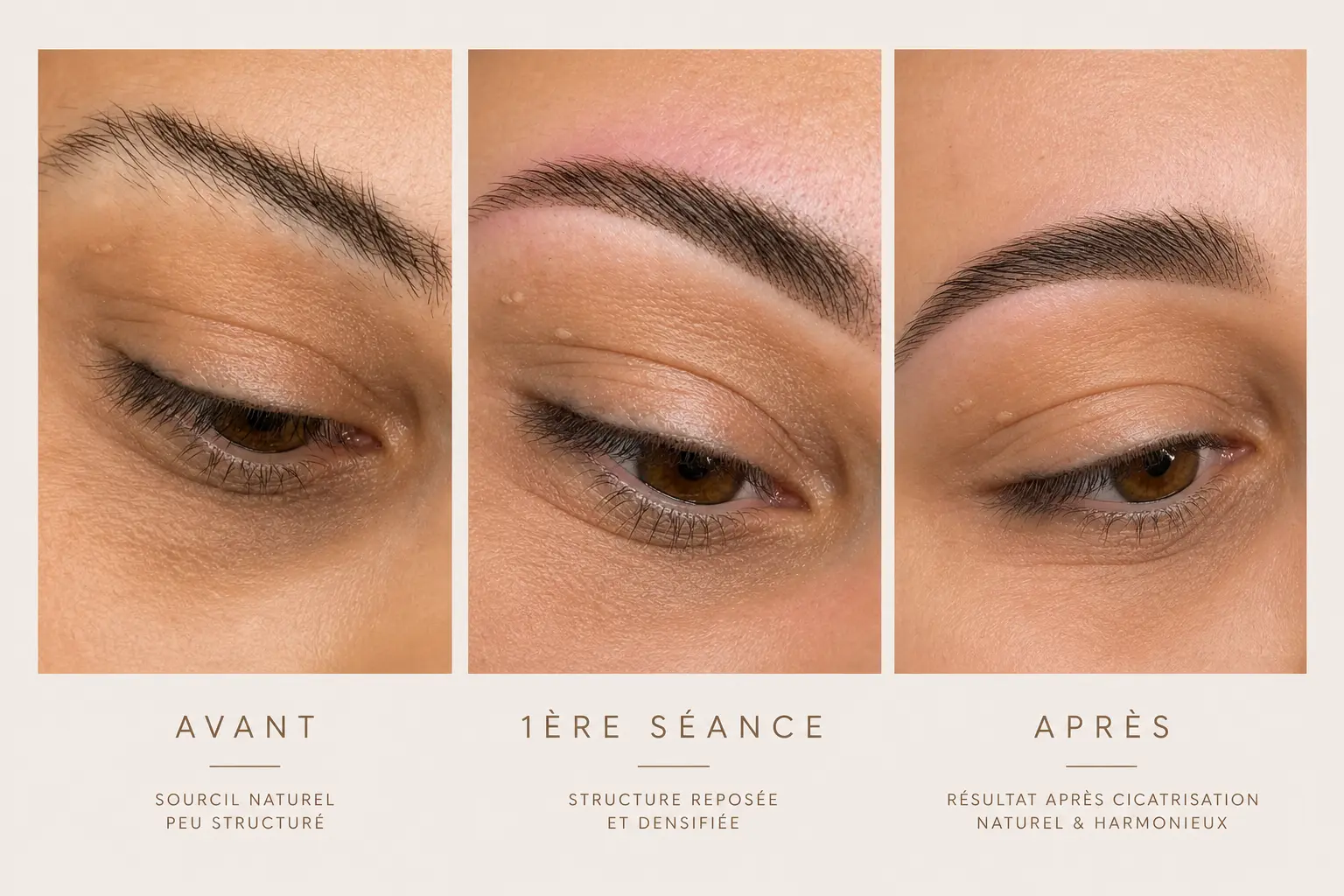 Résultat Soft Brows sourcils naturels et poudrés Angoulême — Laurie Aliya